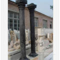 Factory Supply Carved Classic Black Marble Columns For sale